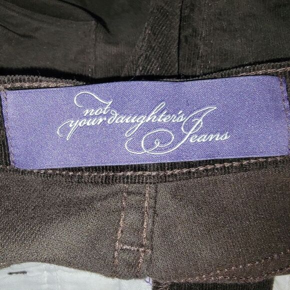 Nydj Nwot brown bootcut micro corduroy pants size 6 - Picture 3 of 6